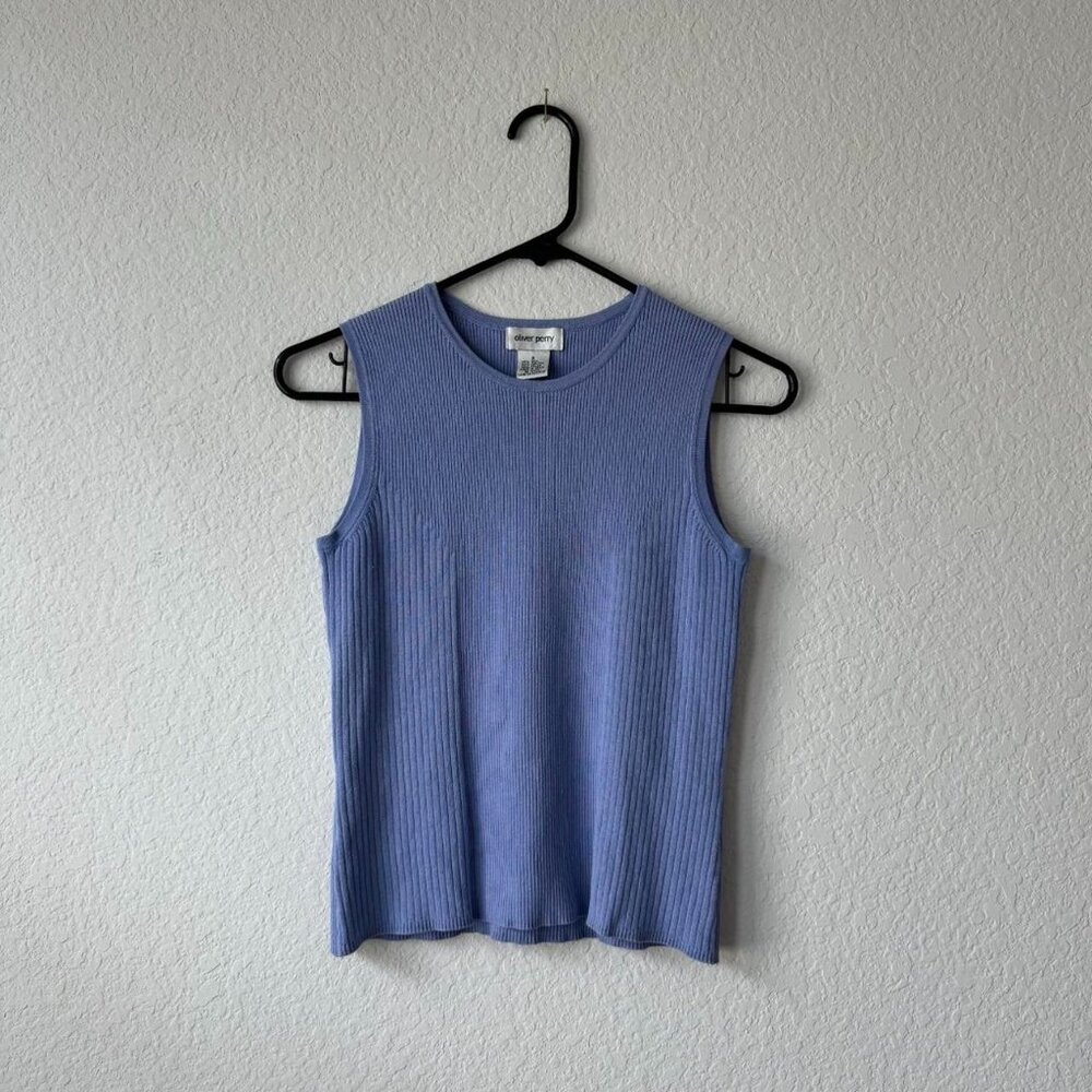 Periwinkle Knot Full Length Sweater Tank